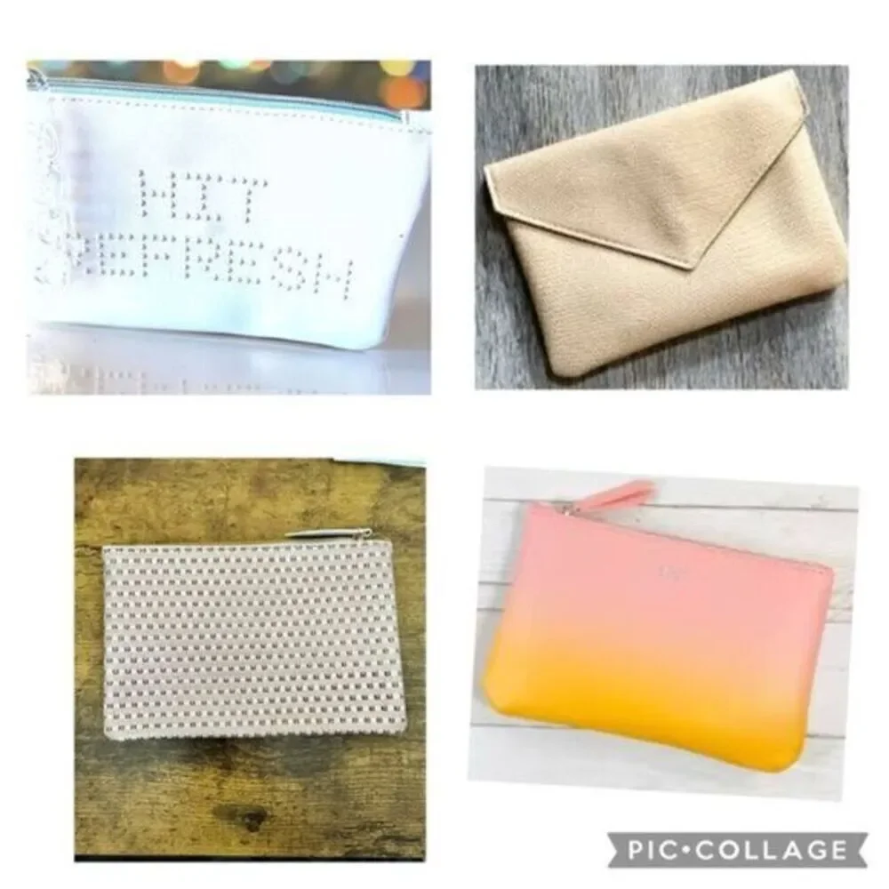 NEW IPSY Lot of 4 Cosmetic Makeup Bags Accessories Bag Glam Bag